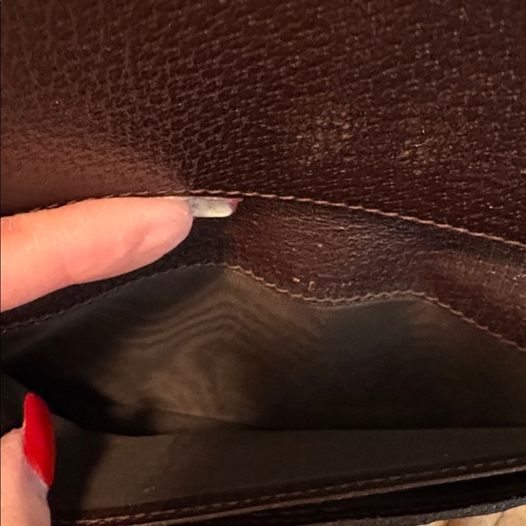 Gucci Brown and Tan Monogram Wallet - Picture 9 of 13